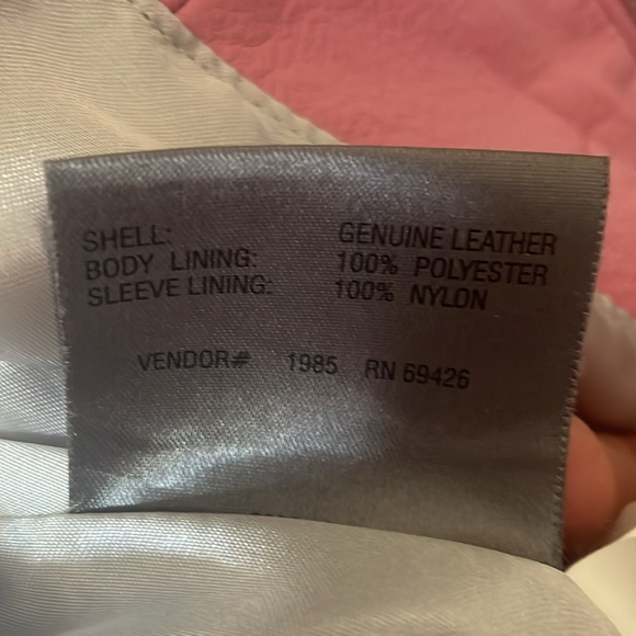 90s Y2K Pink Leather Moto Jacket - Picture 6 of 6